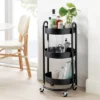 3 Tier Round Metal Utility Cart - Brightroom™