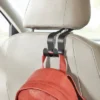 2pk Car Hooks Black - Brightroom™: Universal Steel Storage For Bags & Purses, Matte Black, No Assembly Required