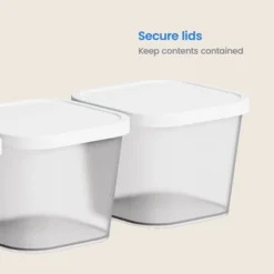 3pk Click In Place 30oz Insert Storage Containers White And Clear - Brightroom™ -Brightroom GUEST 1110893c 8848 4812 b8b7 845fda98d1f2