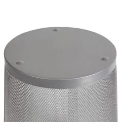 Mesh Waste Basket Silver - Brightroom™: Steel Wire Mesh, Office Trash Can, Nonslip Base, Fingerprint-Resistant -Brightroom GUEST 13906a09 35e7 48bc 8c51 b7ee31d52d51