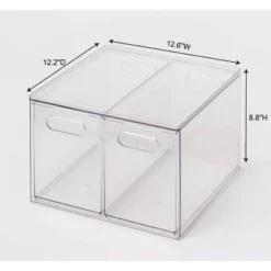 All Purpose 2 Drawer Storage Clear - Brightroom™ -Brightroom GUEST 20f4bcb7 068a 4603 bdc7 6b96029d465a