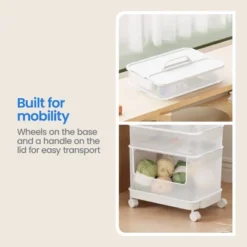 7pc Click In Place Rolling Storage Cart Kit Plastic Storage Home And Office Organization - Brightroom™​ -Brightroom GUEST 221ae4b7 deb7 46d1 9260 bd2bab84ee31