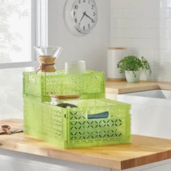 Foldable Crate Large Green - Brightroomâ„¢