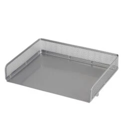 Mesh Stacking Letter Tray With Wide Side Opening Silver - Brightroom™: Steel File Organizer & Letter Tray Holder -Brightroom GUEST 4337d4bf 31e5 4642 a62f c29517860797