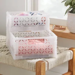 Foldable Crate Small White - Brightroomâ„¢