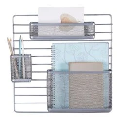 Mesh Additional Wall Organization Tools Silver - Brightroom™: Steel Desk & File Organizer For Office Supplies -Brightroom GUEST 45a984cb 96c8 446d 94fa 79754e9c4fdf