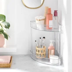 2 Tier Corner Shelf Clear - Brightroom™