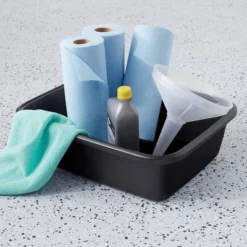 Utility Pan - Brightroomâ„¢: Black Polypropylene Universal Storage Bin, 4.37 Volume, 18.3" W X 14.88" D X 5.27" H