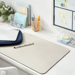 Non-Slip Rollup Desk Mat Beige/Tan - Brightroomâ„¢