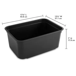 Folio Heavy Duty Storage Bin - Brightroom™: Black Plastic, Stackable, Portable, Universal Storage, 18.6 Volume Capacity 19 Folio Heavy Duty Storage Bin - Brightroom™: Black Plastic, Stackable, Portable, Universal Storage, 18.6 Volume Capacity -Brightroom GUEST 816e71c3 030d 4166 abad e1eb1be7214f