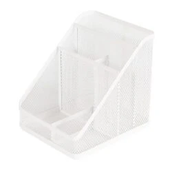 Mesh Medium Desktop Organizer White - Brightroomâ„¢: Steel Desk Tool Holder For Office Organization & Accessories