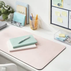 Non-Slip Rollup Desk Mat Pink - Brightroomâ„¢