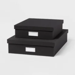 Canvas Desk Storage Box Set Of 2 - Brightroom™ -Brightroom GUEST 865b7d07 3a75 494b 99e8 39d25c3e9964