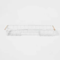 Metal Bathtub Caddy With Wood Handles - Brightroom™ -Brightroom GUEST 8b7d1f18 795b 473e 8582 e34dabeea8d2