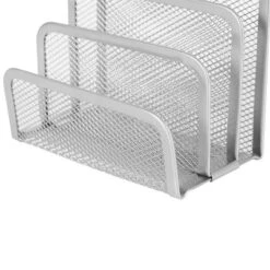 Mesh Letter Sorter - Brightroom™: Steel Desk Organizer, Silver Mail & Letter Holder, Office File Organizer, 5.5"x3"x5.06" -Brightroom GUEST 9035e4c8 cdca 4974 b5a5 03e05237f026