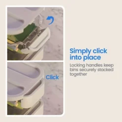 Click In Place 6.7qt Clear Shallow Plastic Storage Bin With White Latch For Home And Office Organization - Brightroom™ -Brightroom GUEST 917761a8 62ad 45b4 9419 69449053ec96