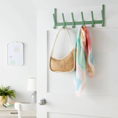 Over The Door 6 Hook - Sage - Brightroom™ 1 Over The Door 6 Hook - Sage - Brightroom™