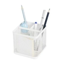 Mesh Pencil Holder White - Brightroom™: Steel Desk Organizer, Pen Holder, Pencil Cup, 3.98" Height, Width & Depth 7 Mesh Pencil Holder White - Brightroom™: Steel Desk Organizer, Pen Holder, Pencil Cup, 3.98" Height, Width & Depth -Brightroom GUEST a2df1dc5 aa68 4aeb 92f6 73354c8ececb