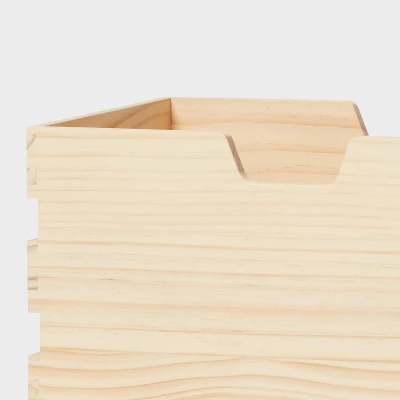 Narrow Wood Bin - Brightroom™ 2 Narrow Wood Bin - Brightroom™ - Image 2