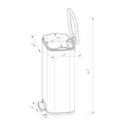 45L Rectangular Step Trash Can - Brightroom™ 10 45L Rectangular Step Trash Can - Brightroom™ -Brightroom GUEST bc44a777 3ad8 456c b42b 05cf0b17d67c