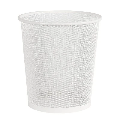 Mesh Waste Basket White - Brightroom™: Steel Indoor Trash Can, Nonslip Base, Fingerprint-Resistant, 3 Gallon Capacity 1 Mesh Waste Basket White - Brightroom™: Steel Indoor Trash Can, Nonslip Base, Fingerprint-Resistant, 3 Gallon Capacity
