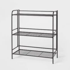 Folding 3 Shelves Black - Brightroom™ -Brightroom GUEST ce208200 283a 4e2e b8fc a1dfb6696770