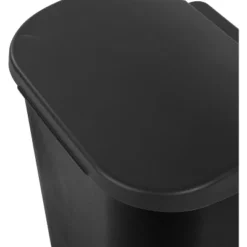 11.3gal Lift Top Waste Basket Black - Brightroom™: Kitchen Trash Can, Fingerprint-Resistant, Indoor Trash Bin -Brightroom GUEST ce8d910b 16ed 43ec 8492 683a30edbc45