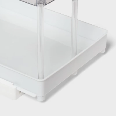 Long Gliding Tray With Bin Clear - Brightroom™ 2 Long Gliding Tray With Bin Clear - Brightroom™ - Image 2