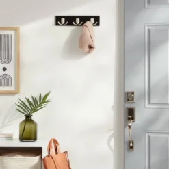 Modern Octopus 3 Rail Nickel Hooks Black - Brightroom™