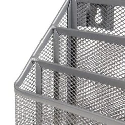 Mesh Hanging File Sorter With Keyholes Silver - Brightroom™: Steel File Organizer & Holder, Hanging Storage Bin -Brightroom GUEST de5b50a5 c872 4ce2 a50e 8e50af224878